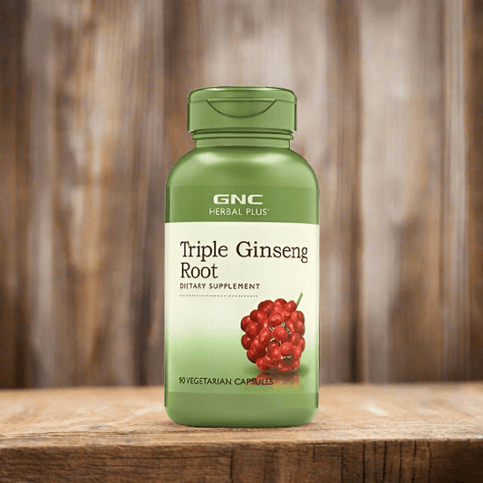 GNC Herbal Plus Triple Ginseng Root 100 Capsules - Vitamins House