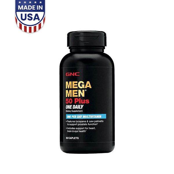 GNC MEGA MEN 50 Plus One Daily 60 Caplets - Vitamins House GNC MEGA MEN 50 Plus One Daily 60 Caplets - Vitamins House