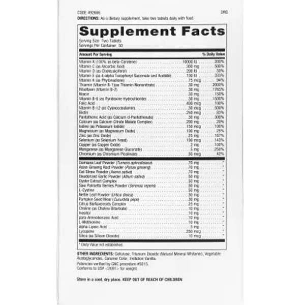 GNC Mega Men Time Release 100CT - Vitamins House GNC Mega Men Time Release 100CT - Vitamins House