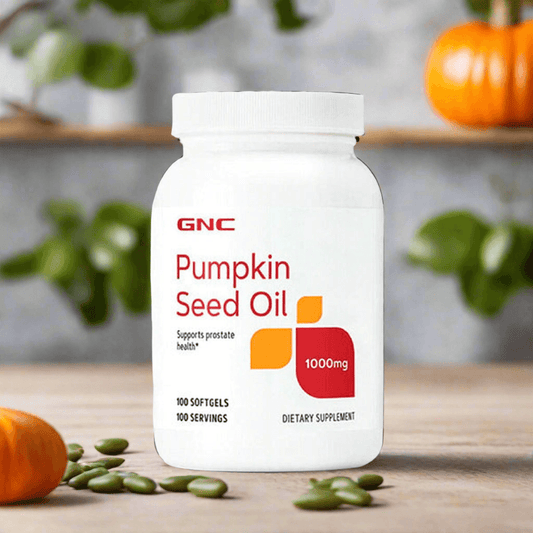 GNC Pumpkin Seed Oil 1000mg 100 Softgels - Vitamins House