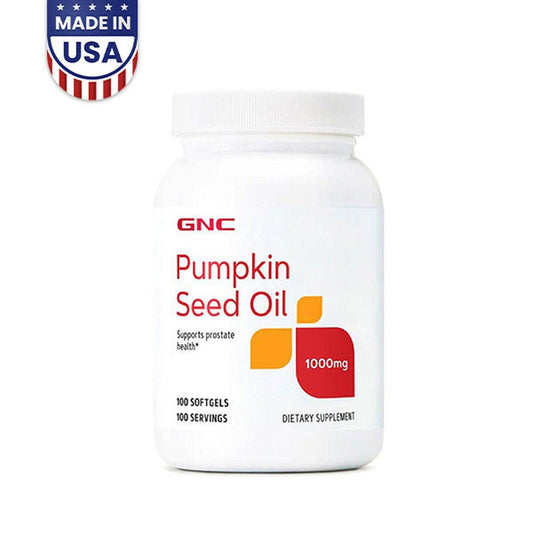 GNC Pumpkin Seed Oil 1000mg 100 Softgels - Vitamins House