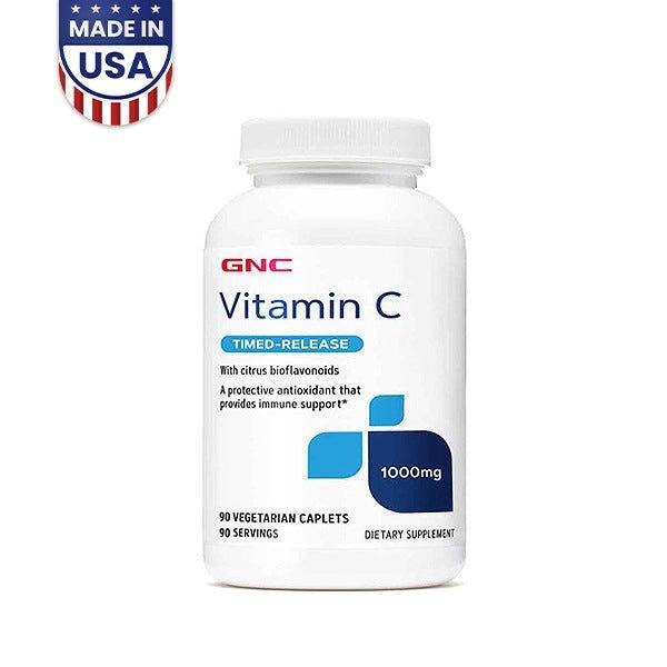 GNC Vitamin C 1000mg 90 Caplets - Vitamins House GNC Vitamin C 1000mg 90 Caplets - Vitamins House