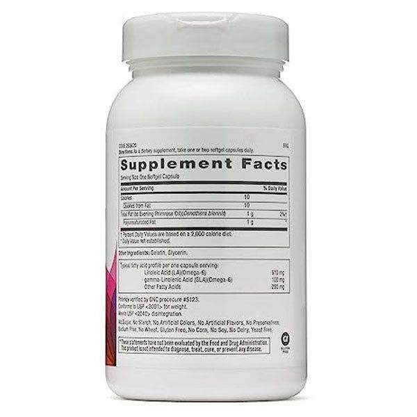 GNC Women’s Evening Primrose Oil 1300mg 90CT - Vitamins House GNC Women’s Evening Primrose Oil 1300mg 90CT - Vitamins House