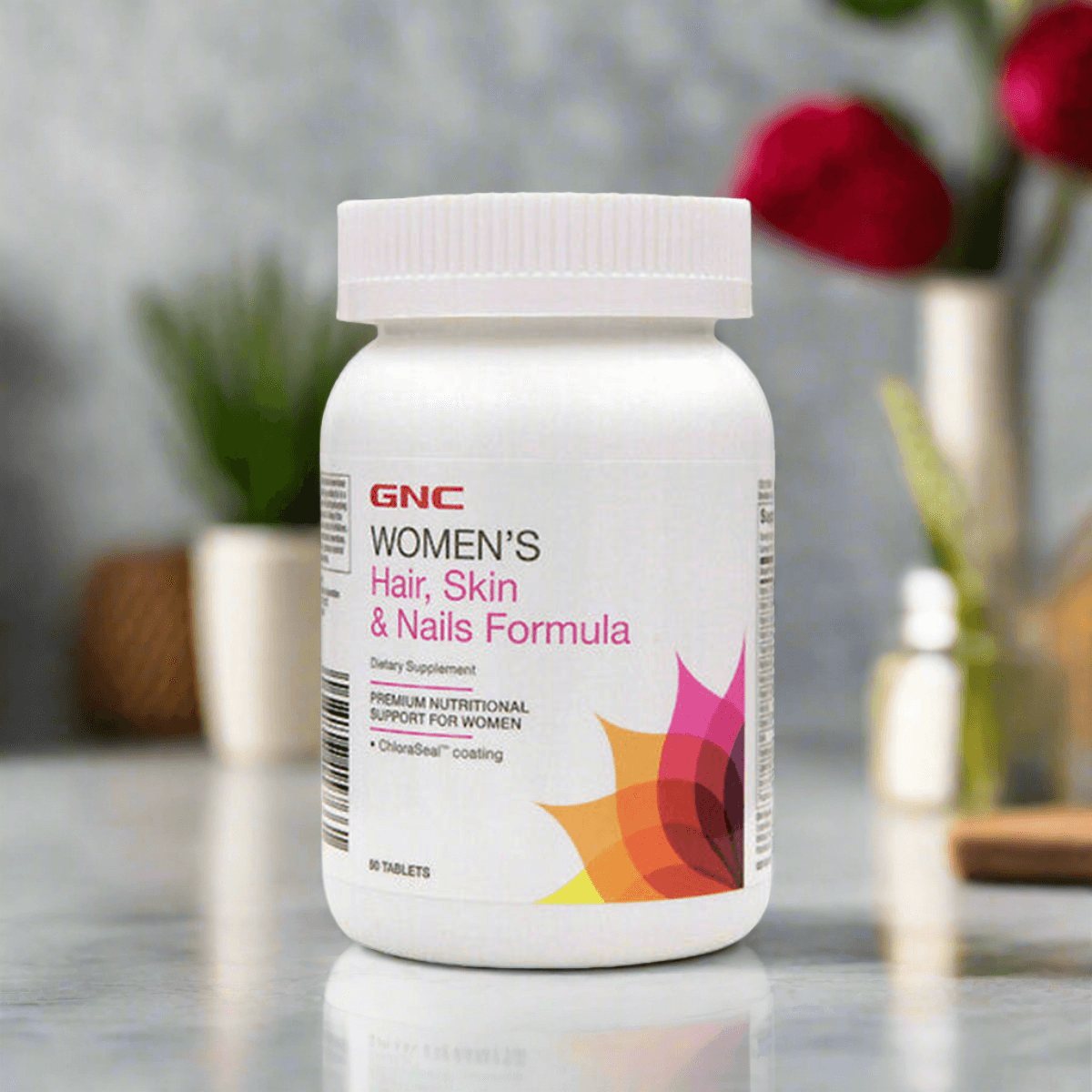 GNC Women's Hair Skin & Nails Formula - 90 Tablets - Vitamins House GNC Women's Hair Skin & Nails Formula - 90 Tablets - Vitamins House