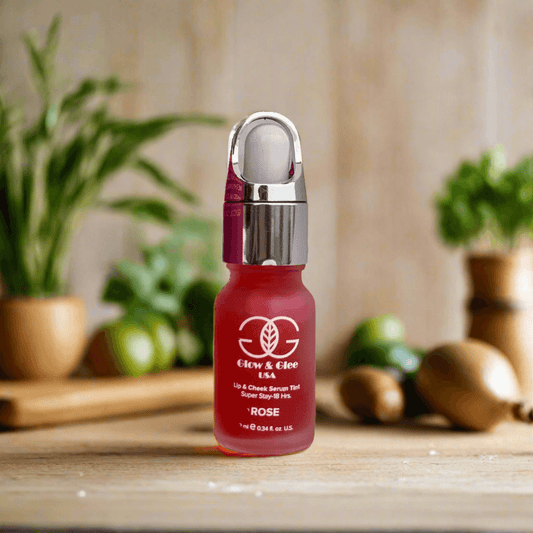 Glow & Glee Lip & Cheek Serum Tint Rose 10Ml - Vitamins House