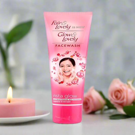 Glow & Lovely (Fair & Lovely) Insta Glow Face Wash, 50g - Vitamins House