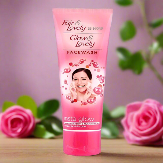 Glow & Lovely (Fair & Lovely) Insta Glow Face Wash, 80g - Vitamins House