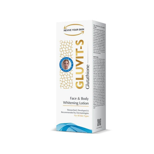 Gluvit-S Glutathione Face & Body Whitening Lotion - Vitamins House