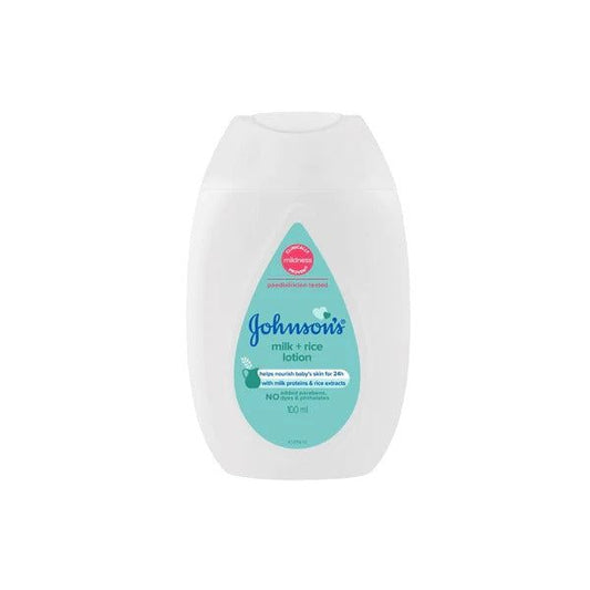 Johnson's Baby Milk + Rice Lotion, 100ml - Vitamins House