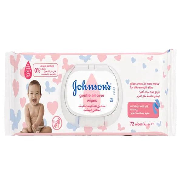 Johnson's Gentle All Over Wipes, 72 Ct - Vitamins House Johnson's Gentle All Over Wipes, 72 Ct - Vitamins House