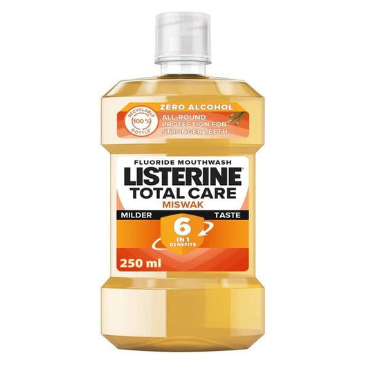 Listerine Total Care 6-in-1 Miswak Mouthwash, 250ml - Vitamins House
