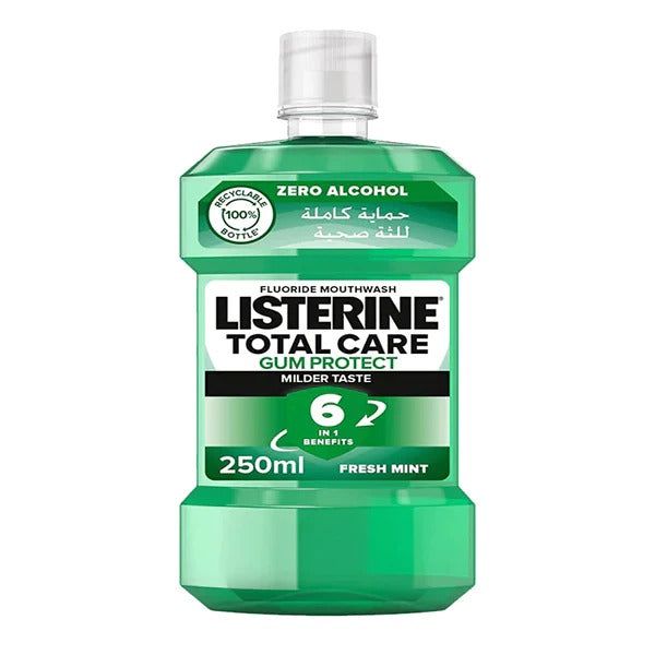 Listerine Total Care Gum Protect 6 in 1 Mouthwash Fresh Mint, 250ml - Vitamins House Listerine Total Care Gum Protect 6 in 1 Mouthwash Fresh Mint, 250ml - Vitamins House