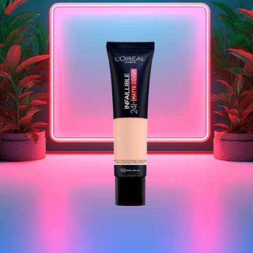 Loreal Infaillible 24H Matte Cover Foundation 110 Vanille Rose 30Ml - Vitamins House