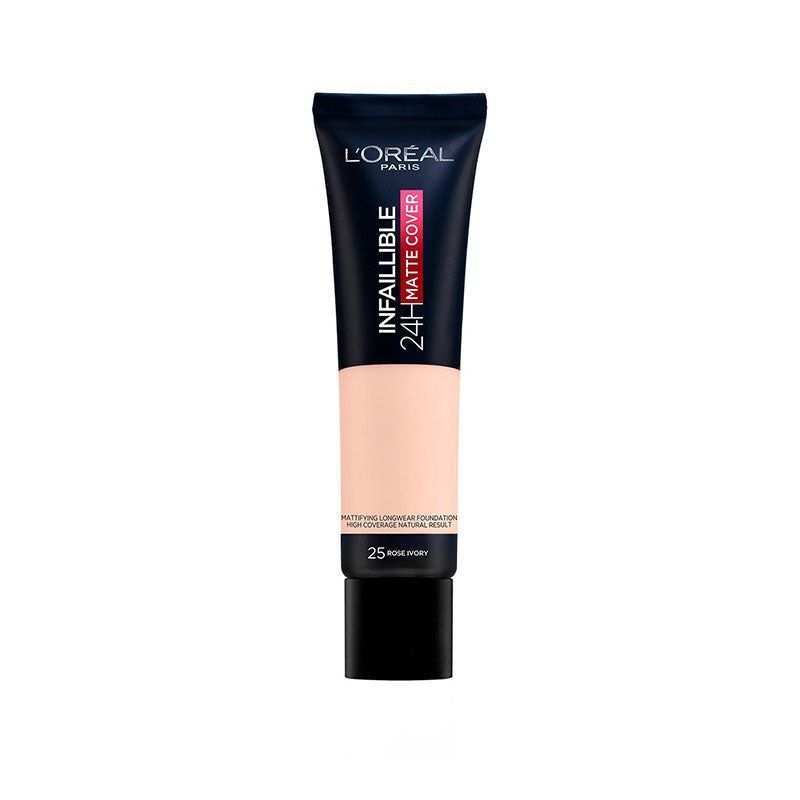 Loreal Infaillible 24H Matte Cover Foundation 25 Ivoire Rose 30Ml - Vitamins House Loreal Infaillible 24H Matte Cover Foundation 25 Ivoire Rose 30Ml - Vitamins House