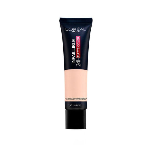 Loreal Infaillible 24H Matte Cover Foundation 25 Ivoire Rose 30Ml - Vitamins House