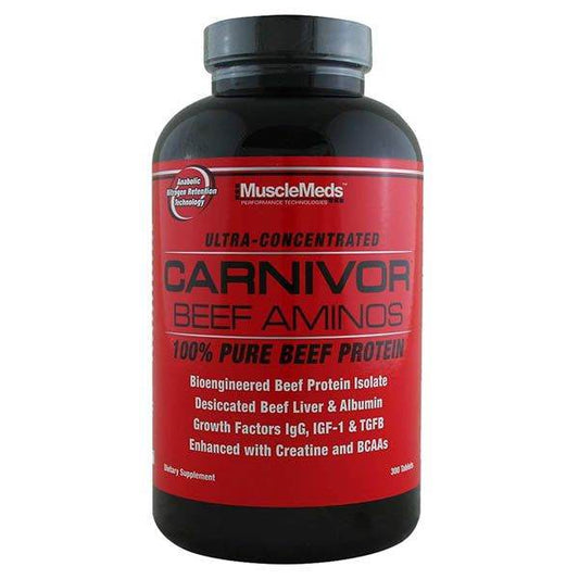 MUSCLE MEDS - Carnivor Beef Amino 300 Tabs - Vitamins House