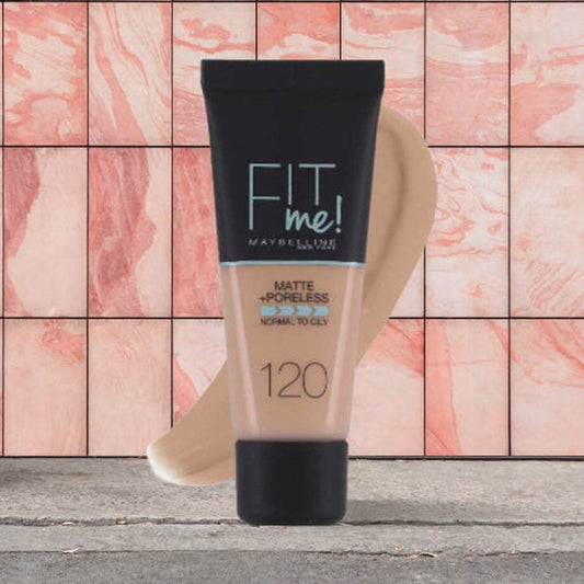 Maybelline Fit Me Matte + Poreless Foundation 120 Classic Ivory 30Ml - Vitamins House