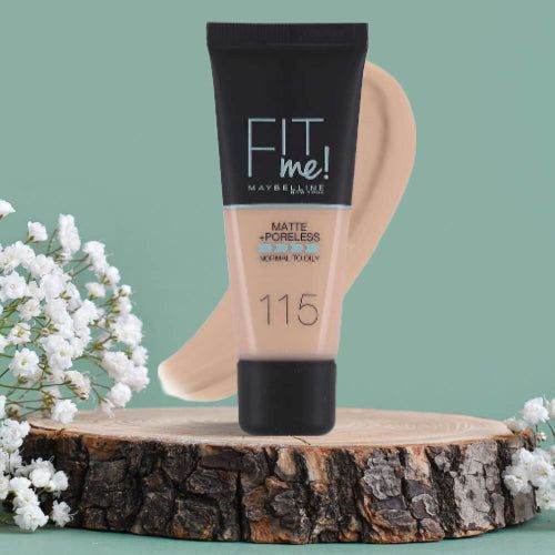Maybelline Fit Me Matte Poreless Foundation Normal To Oily 115 Ivory 30Ml - Vitamins House