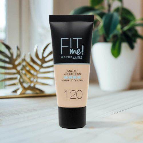 Maybelline Fit Me Matte Poreless Foundation Normal To Oily 120 No Tube 30Ml - Vitamins House