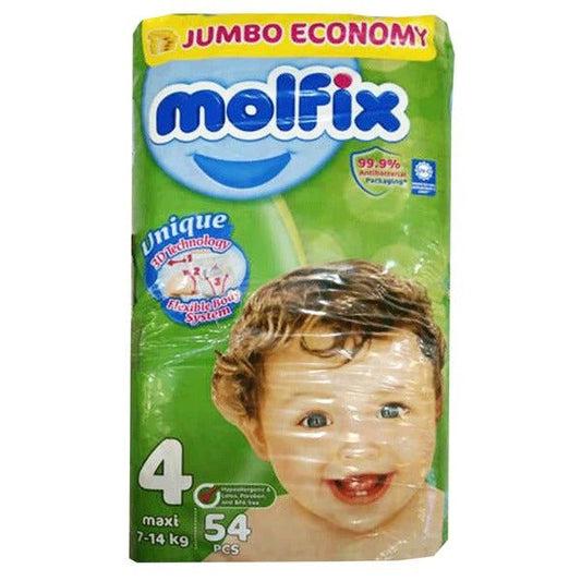 Molfix Diapers Size 4 (Maxi), 54 Ct - Vitamins House