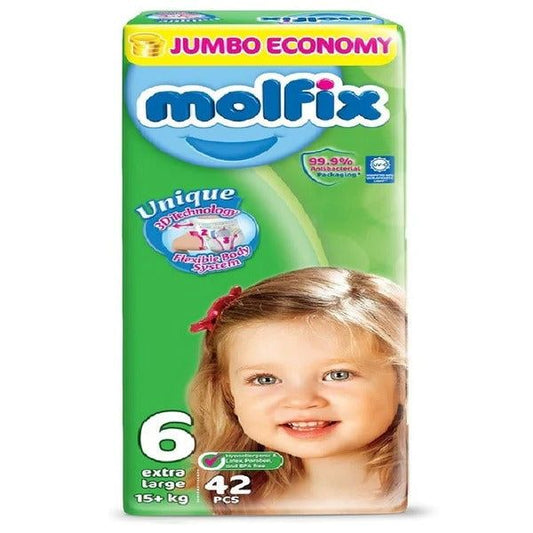 Molfix Diapers Size 6 (X-Large), 42 Ct - Vitamins House