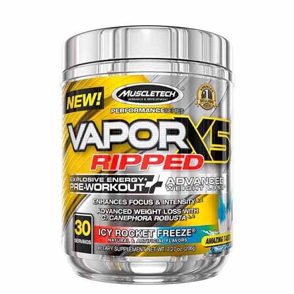 MuscleTech Vapor X5 Ripped Pre Workout, 30 Servings - Vitamins House MuscleTech Vapor X5 Ripped Pre Workout, 30 Servings - Vitamins House