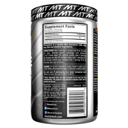 Muscle Tech, Platinum Glutamine 60Servings - Vitamins House