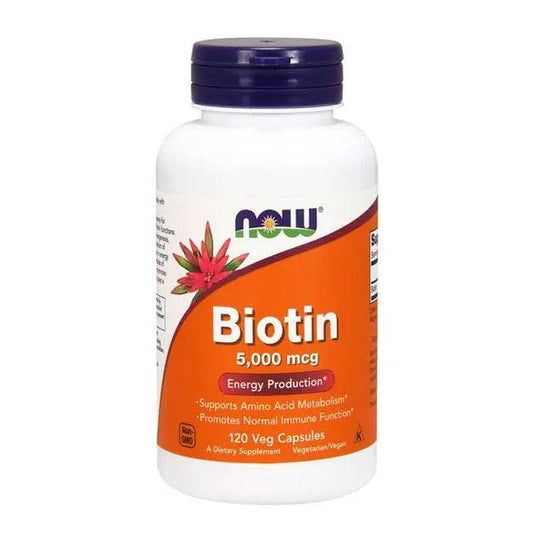 NOW Biotin 5000mcg 120 Capsules in Pakistan