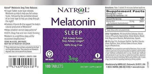Natrol Melatonin Sleep 3mg 100CT - Vitamins House