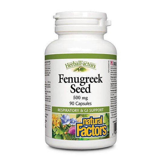 Natural Factors Fenugreek Seed 500 mg, 90 Ct - Vitamins House