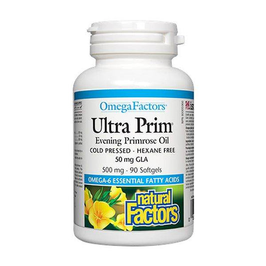 Natural Factors Ultra Prim Evening Primrose Oil 500mg, 90 Ct - Vitamins House