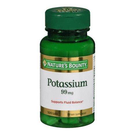 Nature's Bounty Potassium 99mg - Vitamins House