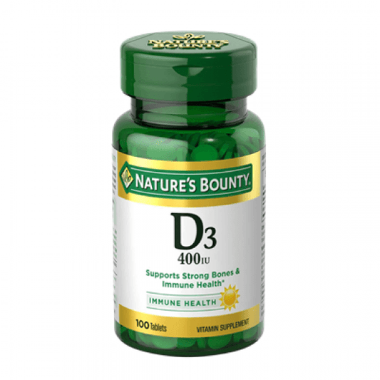 Nature's Bounty VITAMIN D3 400 IU 100 TABLETS - Vitamins House