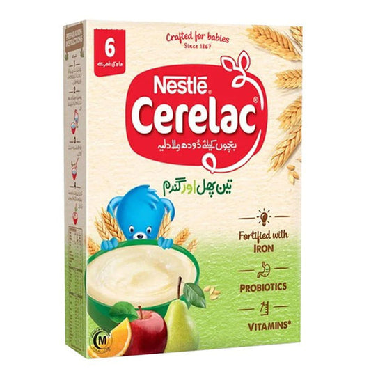 Nestle Cerelac 3 Fruits & Wheat, 350g - Vitamins House