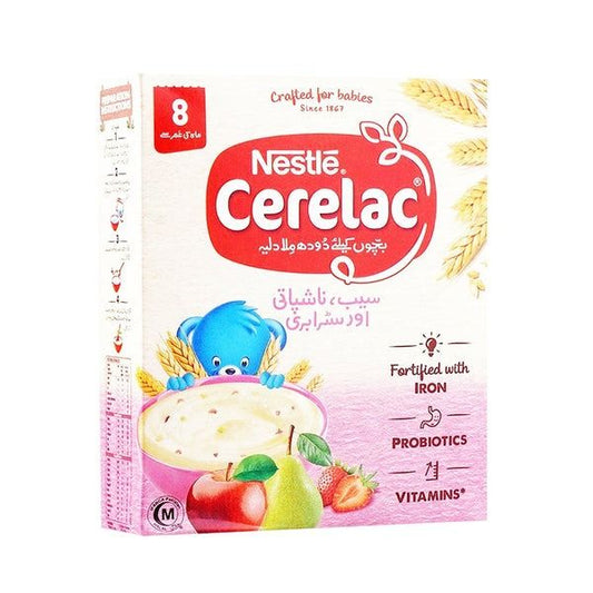 Nestle Cerelac Apple Pear and Strawberry, 175g - Vitamins House