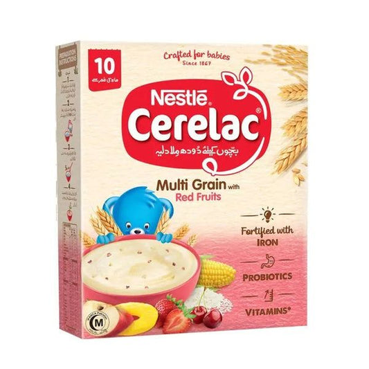 Nestle Cerelac Multi Grain with Red Fruits, 175g - Vitamins House