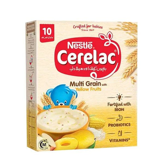 Nestle Cerelac Multi Grain with Yellow Fruits, 175g - Vitamins House