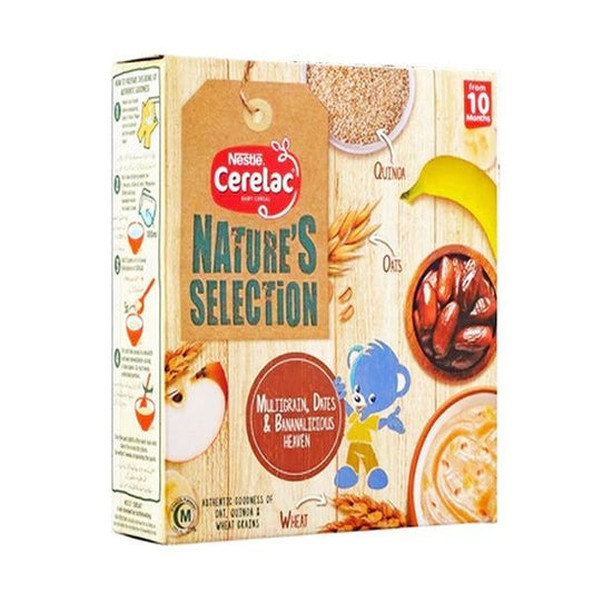 Nestle Cerelac Nature's Selection Multigrain Dates & Bananalicious Heaven, 175g - Vitamins House
