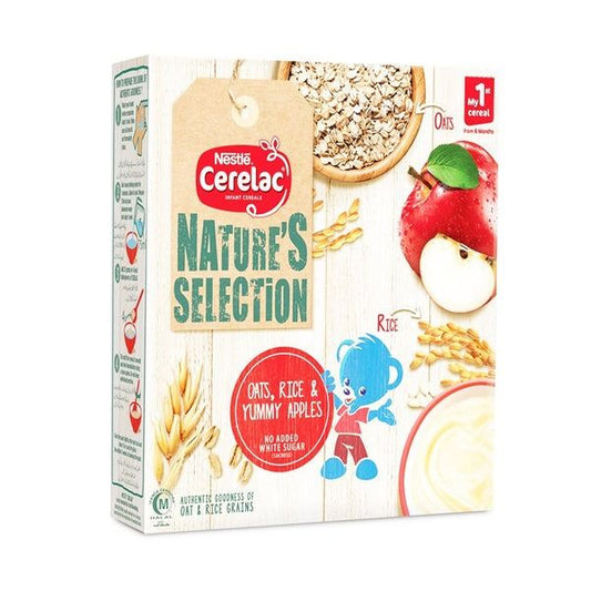 Nestle Cerelac Nature's Selection Oats Rice & Yummy Apples, 175g - Vitamins House