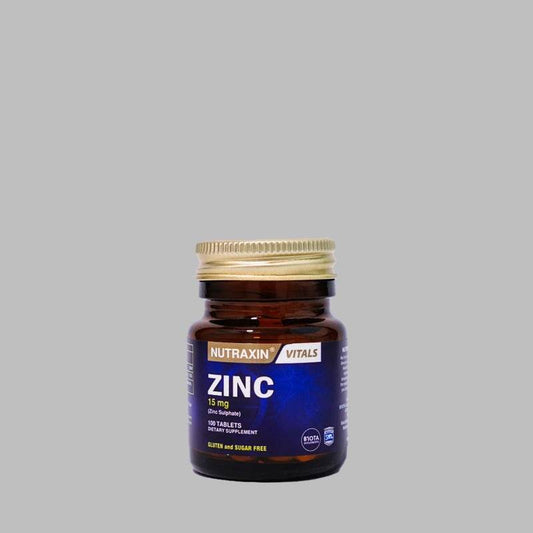 Nutraxin Zinc Sulphate 15mg - Vitamins House