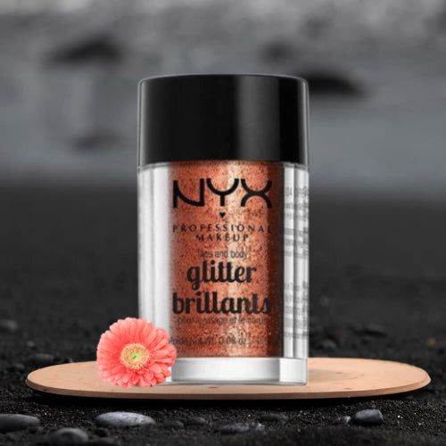 Nyx Face And Body Glitter Brilliants Gli 04 Copper - Vitamins House