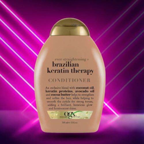 Ogx Ever Straightening Brazilian Keratin Smooth Conditioner 385Ml - Vitamins House