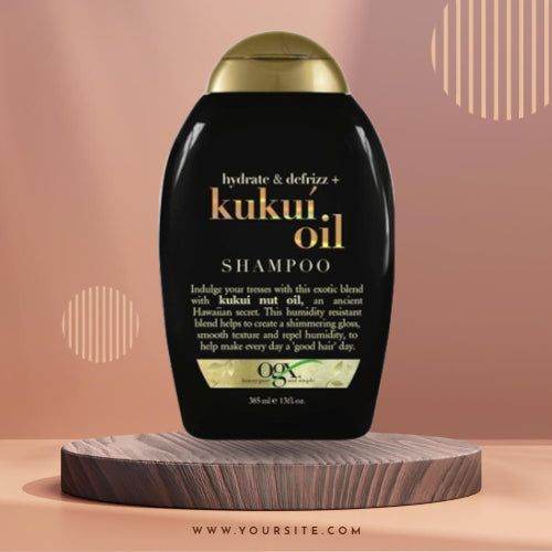 Ogx Hydrate & Defrizz + Kukui Oil Shampoo 385Ml - Vitamins House