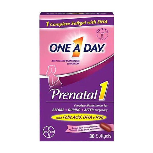 One A Day Women’s Prenatal 1, Complete Multivitamin 30 Softgels - Vitamins House