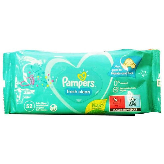 Pampers Fresh Clean Baby Wipes , 52 Ct - Vitamins House