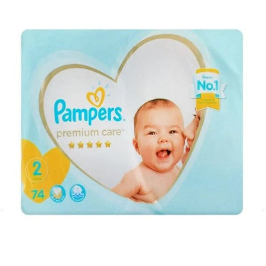 Pampers Premium Care Diapers Size 2, 74 Ct - Vitamins House
