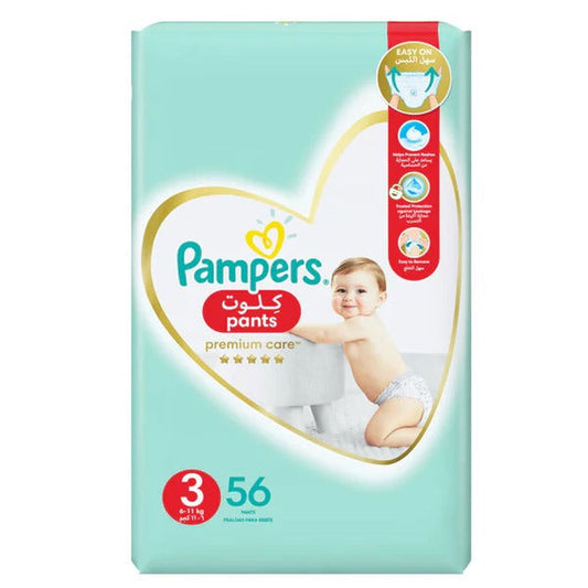 Pampers Premium Care Pants Size 3, 56 Ct - Vitamins House
