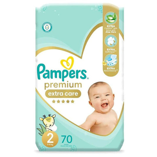 Pampers Premium Extra Care Diapers Size 2, 70 Ct - Vitamins House