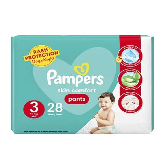 Pampers Skin Comfort Pants Size 3 (Midi), 28 Ct - Vitamins House
