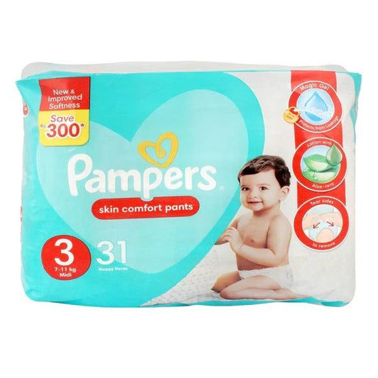 Pampers Skin Comfort Pants Size 3 (Midi), 31 Ct - Vitamins House